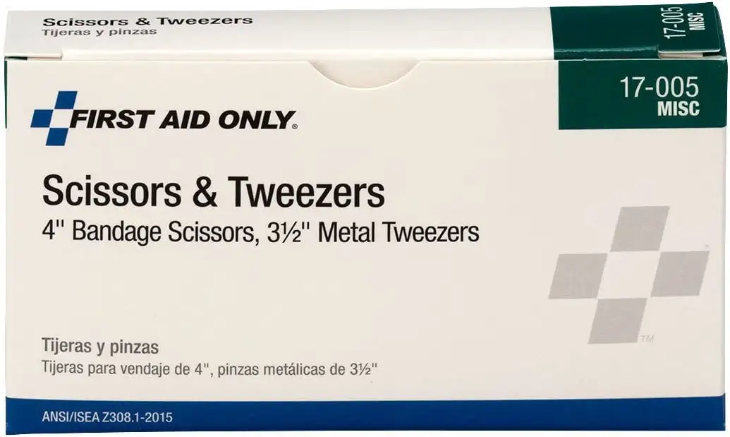 First Aid Only 17-005 Bandage Scissors and Forcep Tweezers Combo Pack - 61nki5eocl._ac_sl1200_